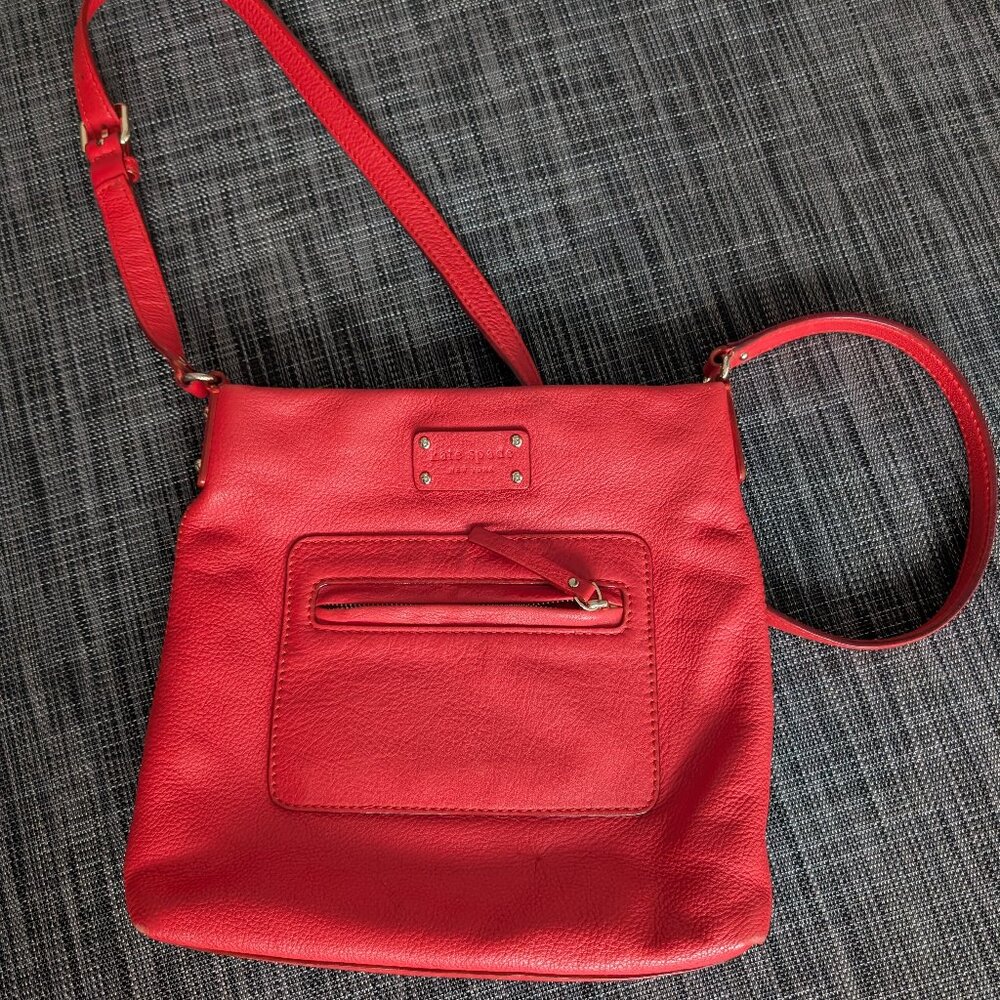 Kate Spade Red Leather Crossbody bag